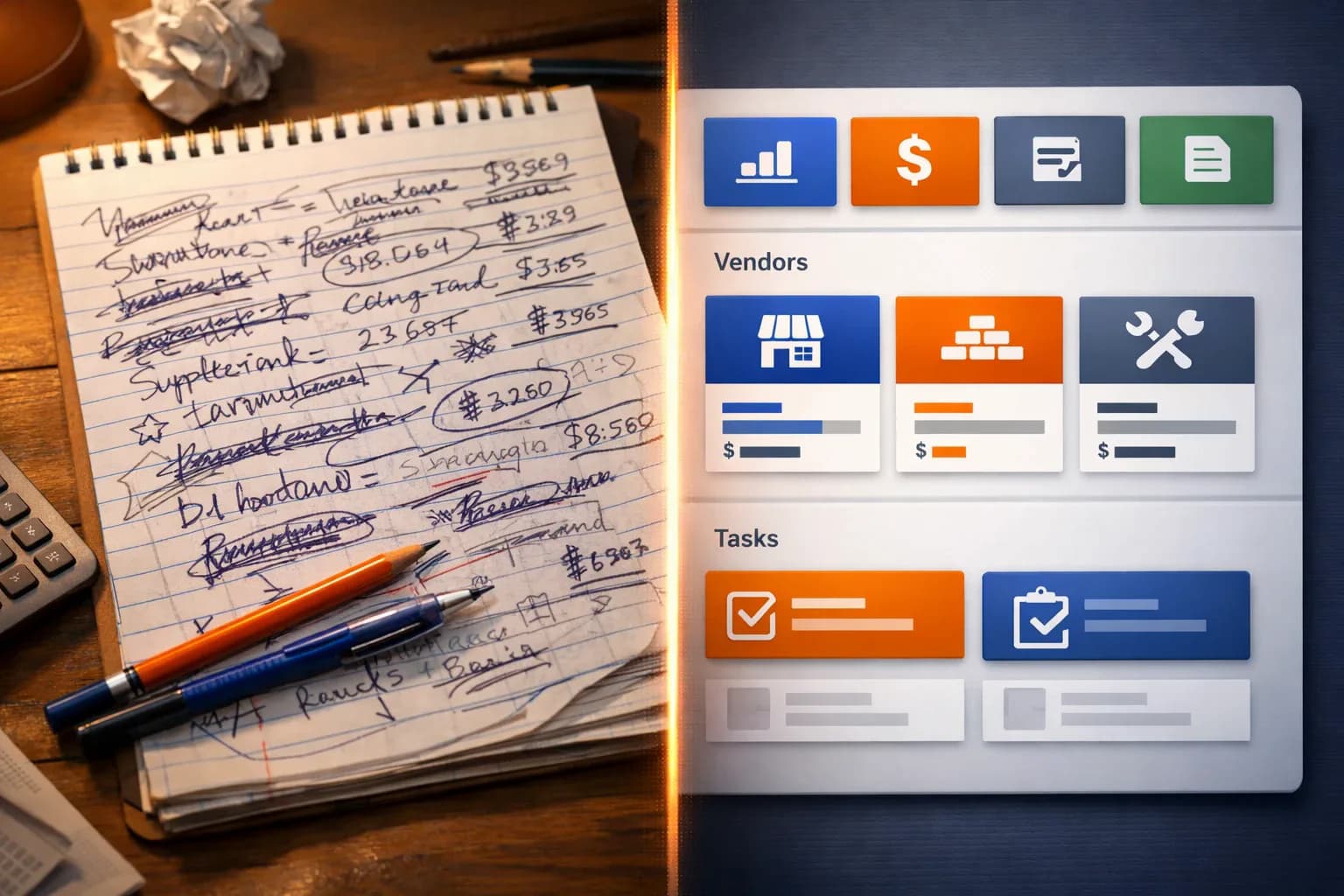 ToolsMate AI briefing card with key metrics and daily summary